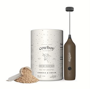 Nature's Gold Colostrum Bottle with frother